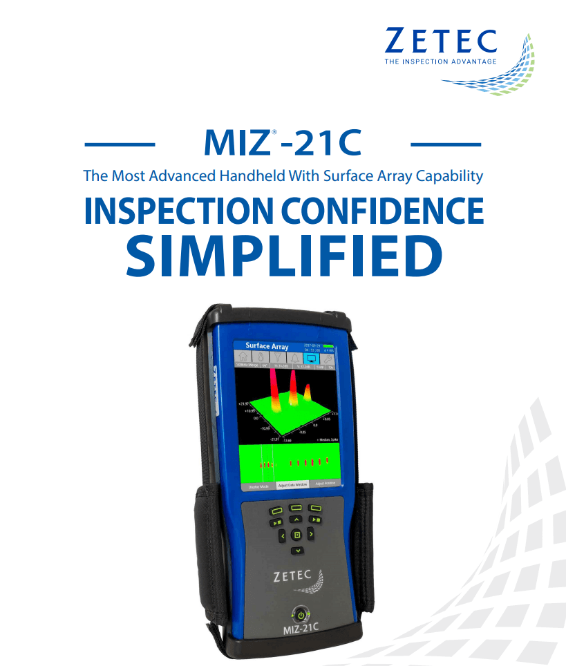 Zetec MIZ-21C Adanced Handheld Eddy Current Flaw Detector - GP Technical