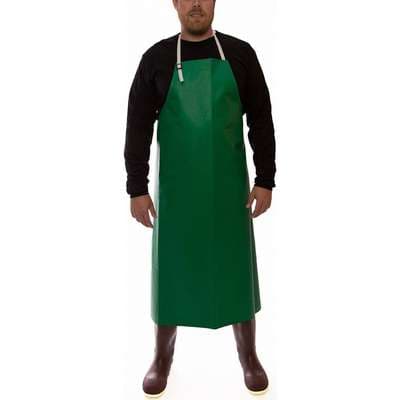 914349-4 Tingley Chemical Resistant Bib Apron, Green, 48" Length, 38 ...