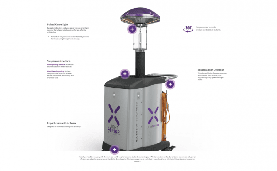 Xenex LightStrike Robots Disinfecting Hospitals From Coronavirus