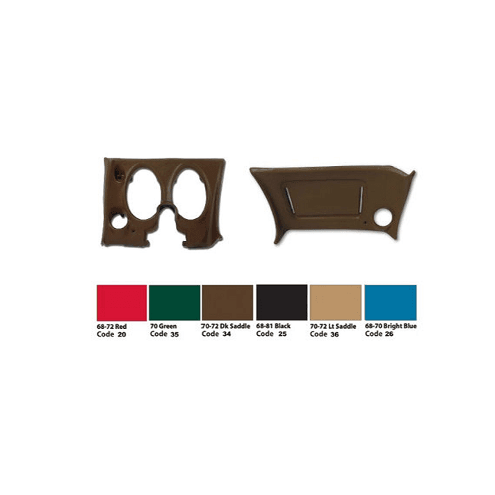 70 Lower Dash Pad LH -1382