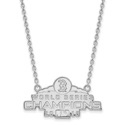 Sterling Silver Boston Red Sox World Series 2018 Necklace SS007RSO18-18