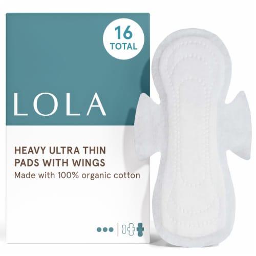 LOLA Heavy Ultra Thin Pads with Wings, 16 ct - Kroger