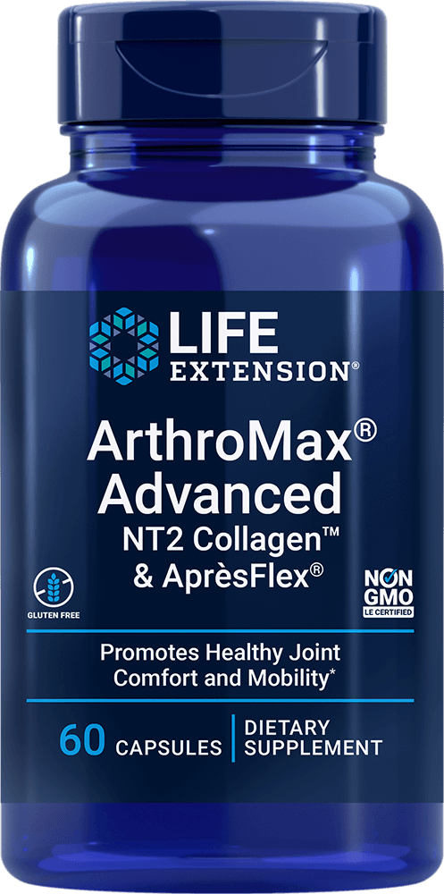 Supplément pour la santé des articulations Life Extension ArthroMax avec théaflavines et ApresFlex