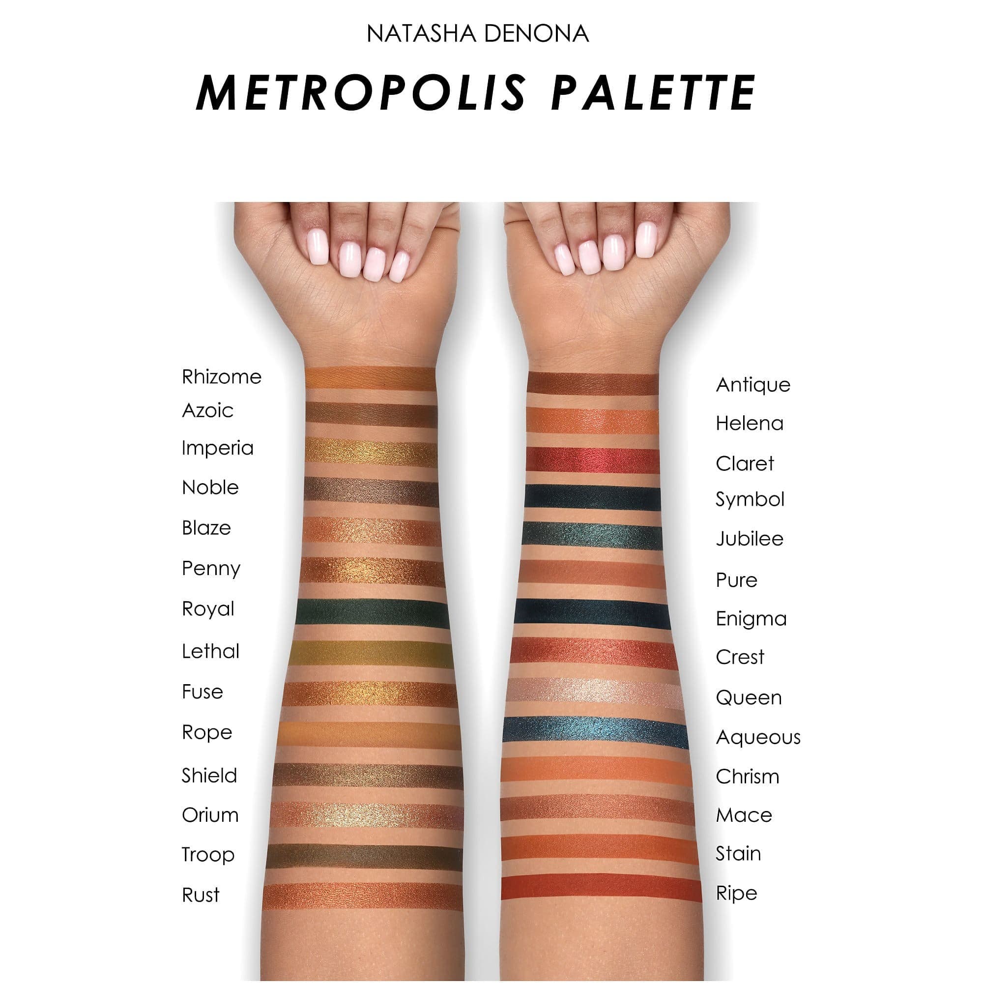 Natasha Denona Metropolis Palette Palette Fards à paupières