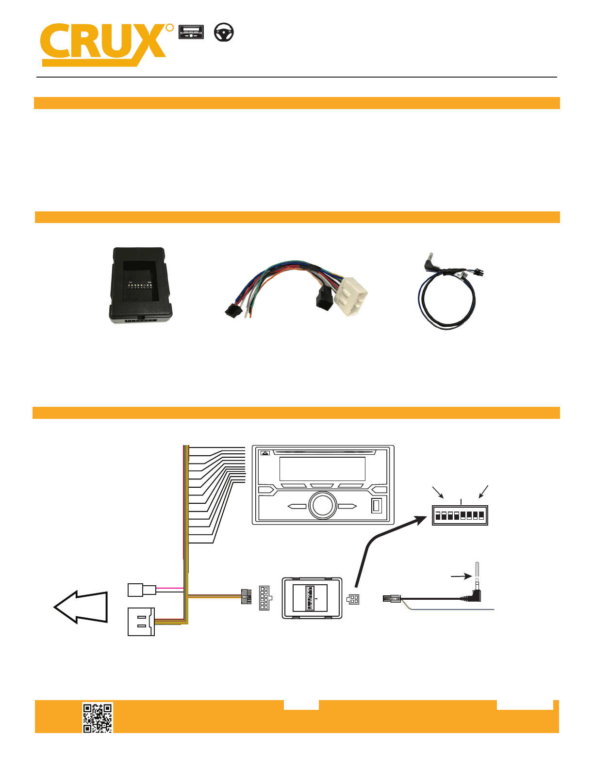 User manual CRUX SWRSU-38A (English - 3 pages)