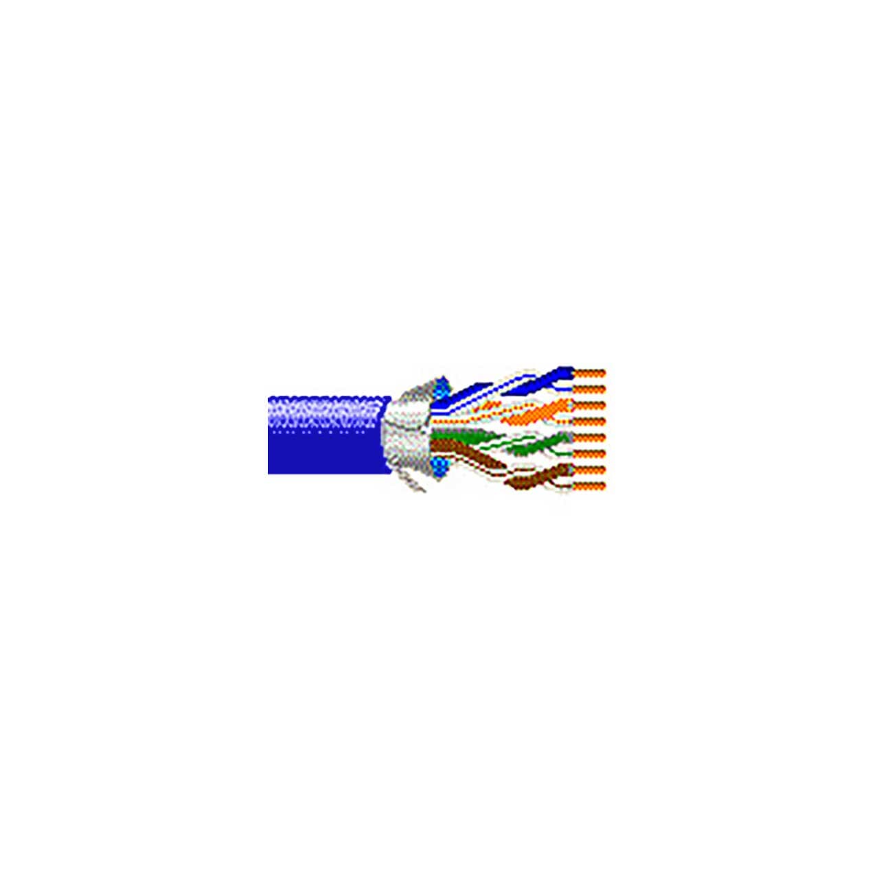 Belden 7929A 24 AWG 4 Pair Cat 5e DataTuff Twisted Pair Cable - Blue ...