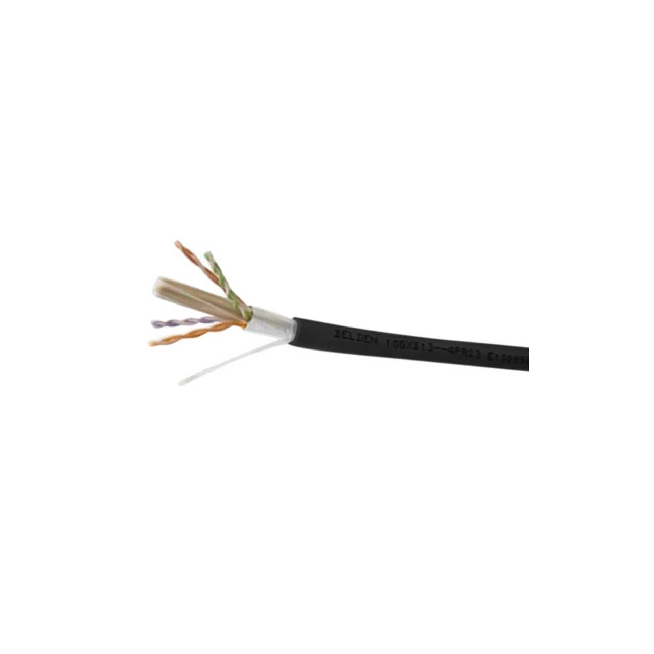 Belden 10GXS12 Category 6A Cable 625MHz 4 Pair UTP CMR-Riser - Black ...