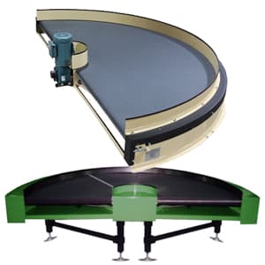 Portec: Belt power curve conveyor - Material Handling 24/7