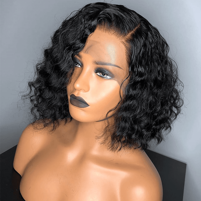 Deep Curly 360 Lace Frontal Wigs For Black Women 180% Density Lace Wigs ...