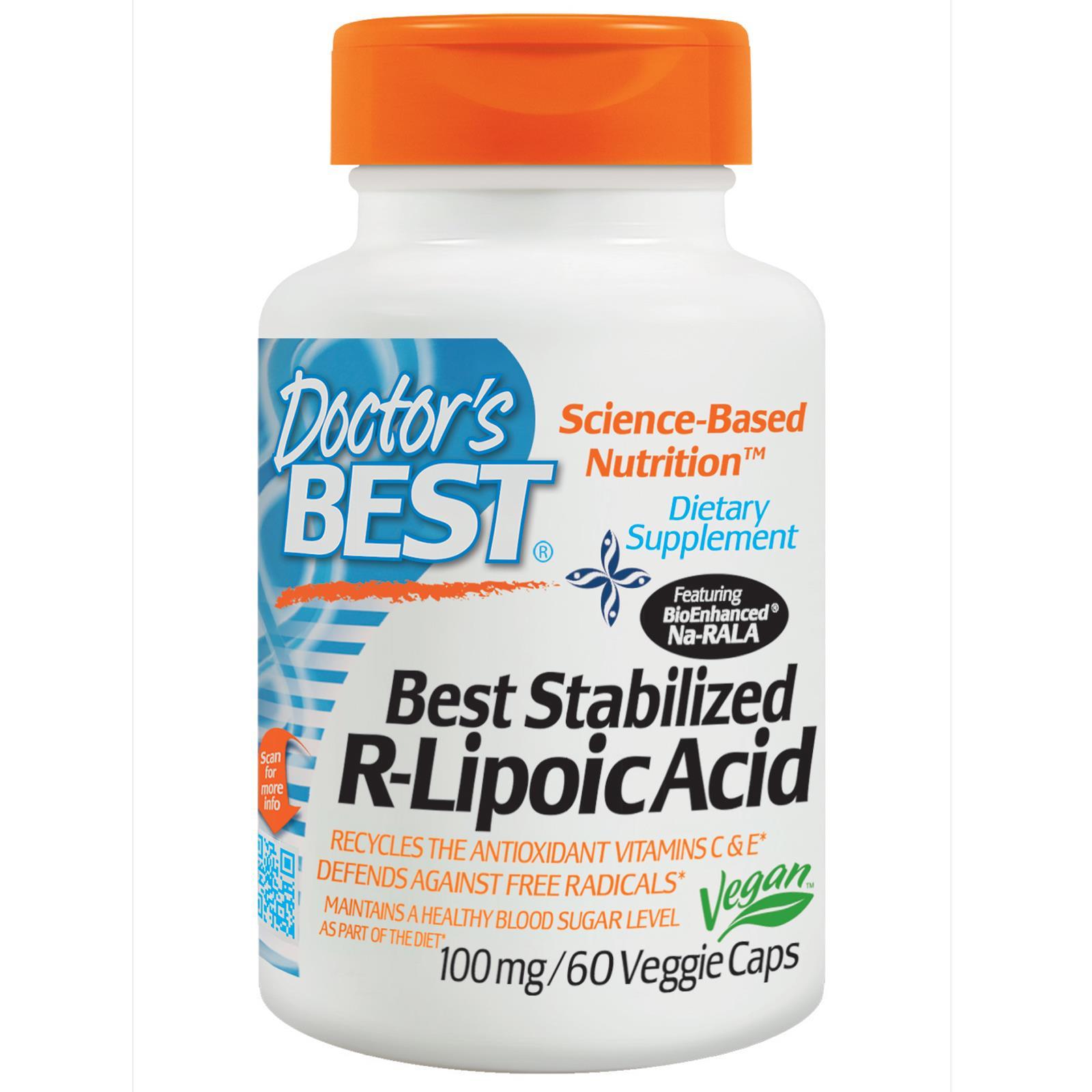 Buy Doctor's Best - Stabilized R-Lipoic Acid Online - 60 Vcaps