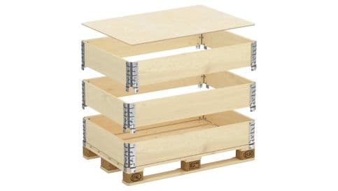 Sustainable Cardboard Pallet Collars | Nefab EdgePak Collar