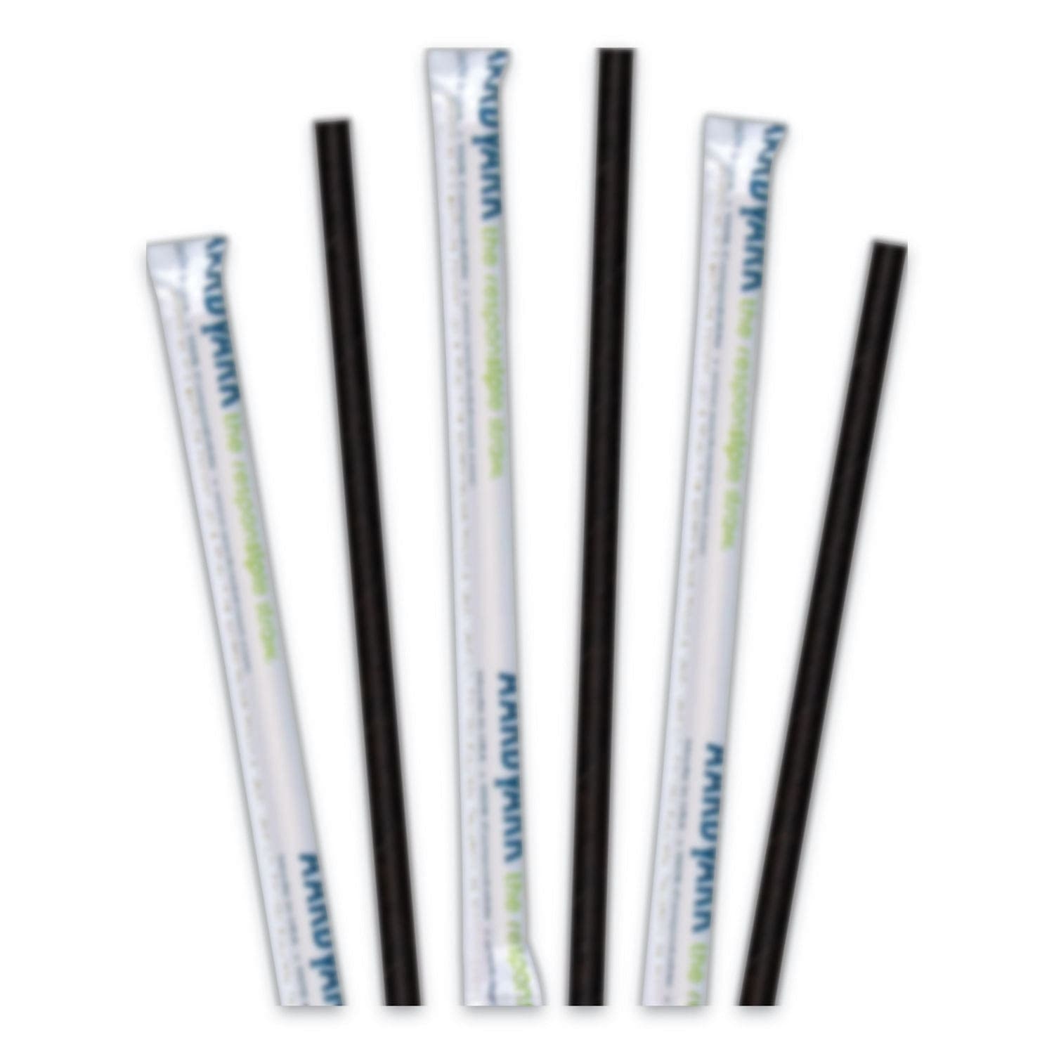 Aardvark Paper Straws, 5.75″, Black, 3,200/Carton – New England ...