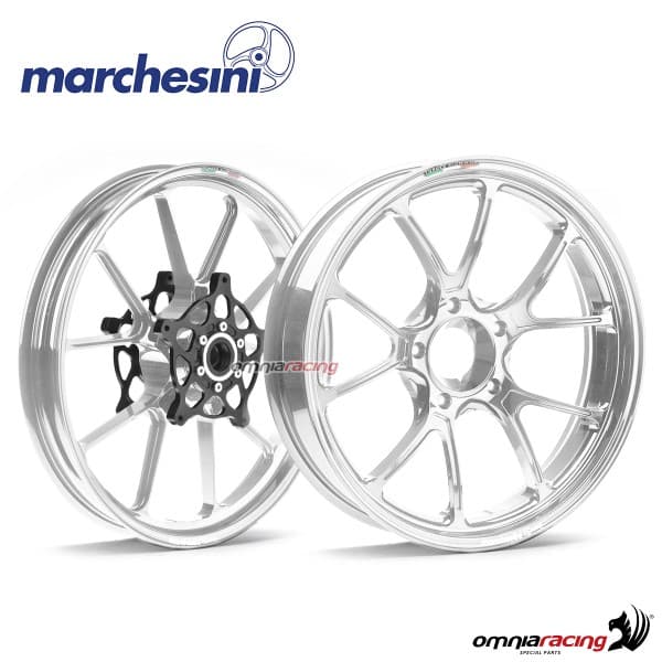 Marchesini M10rs Kompe Pair of Wheel Aluminium Anodized Silver for