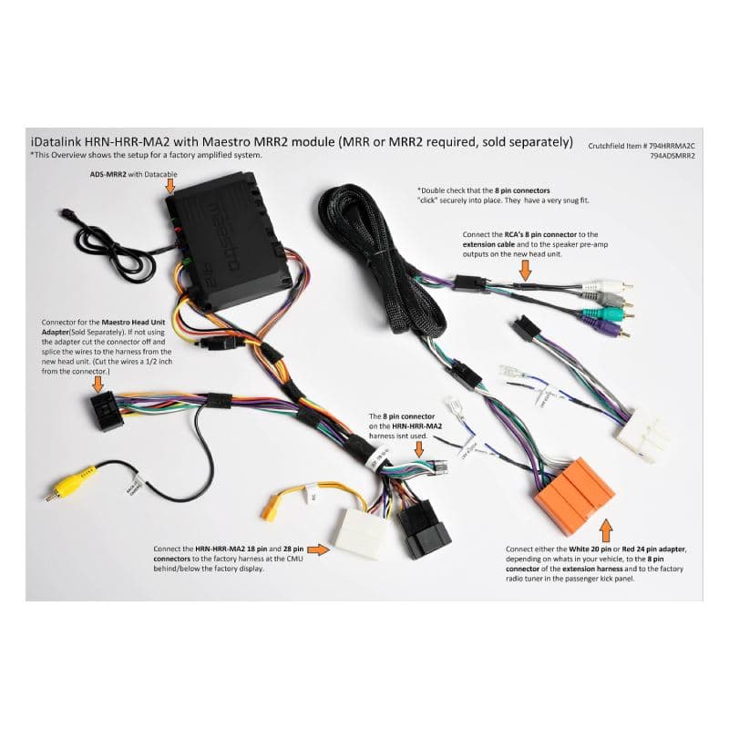 iDatalink HRN-HRR-MA2 Plug & Play Harness for select Mazda 2014-20