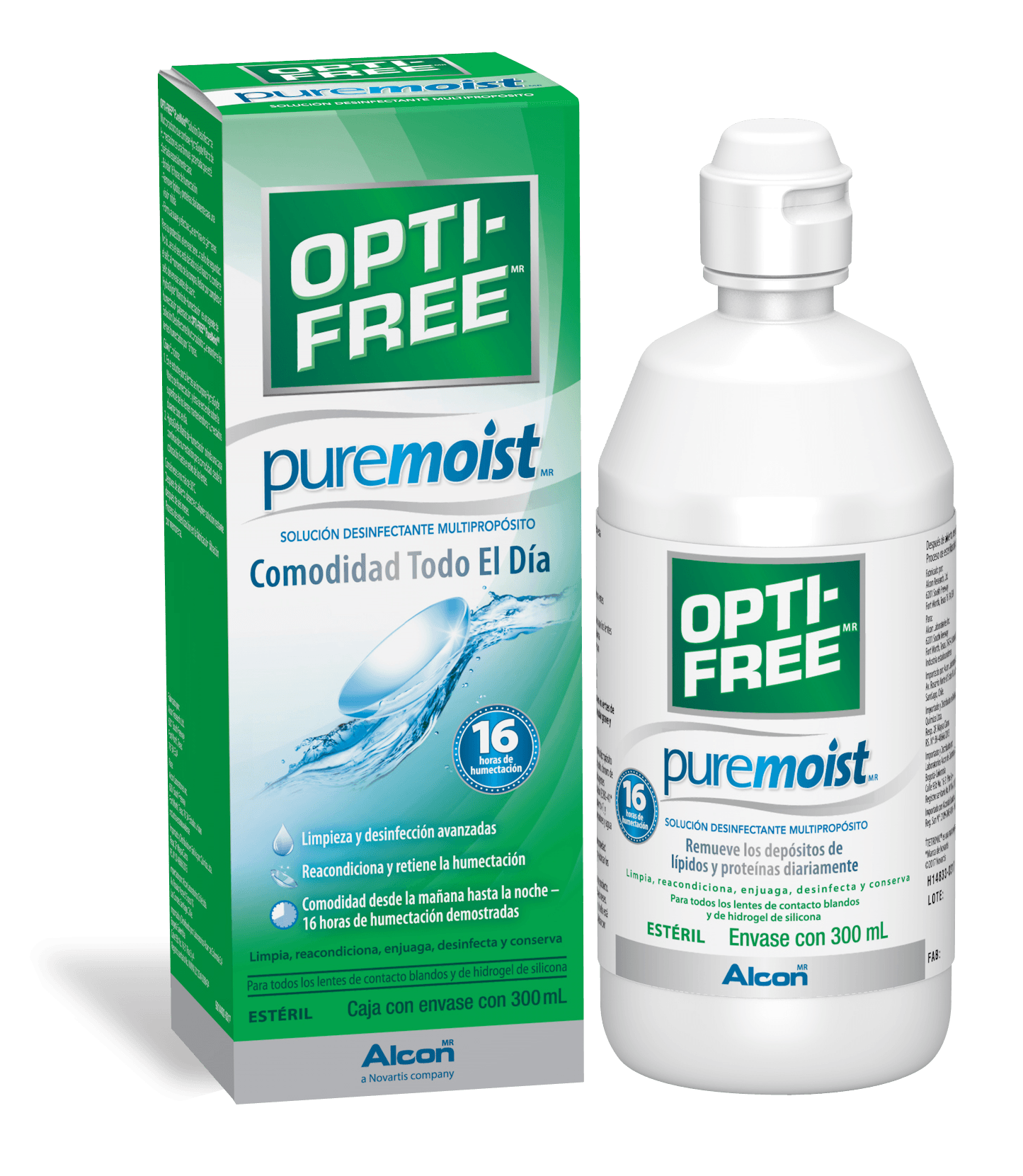 Opti-Free Pure Moist 300mL – Optica El Bosque