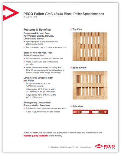Block Pallets | PECO Pallet | Quality & Service