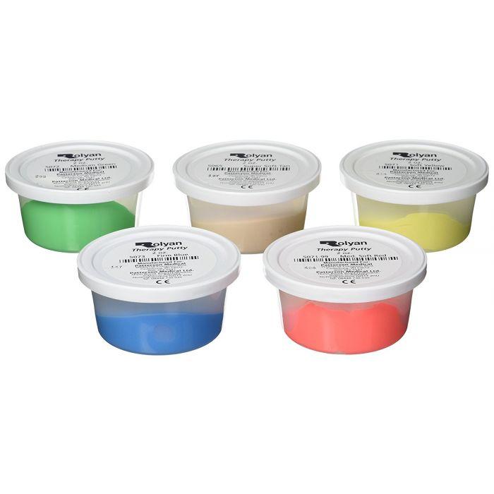 Sammons Preston Therapy Putty Set of 5 | Hand Strengthening ...