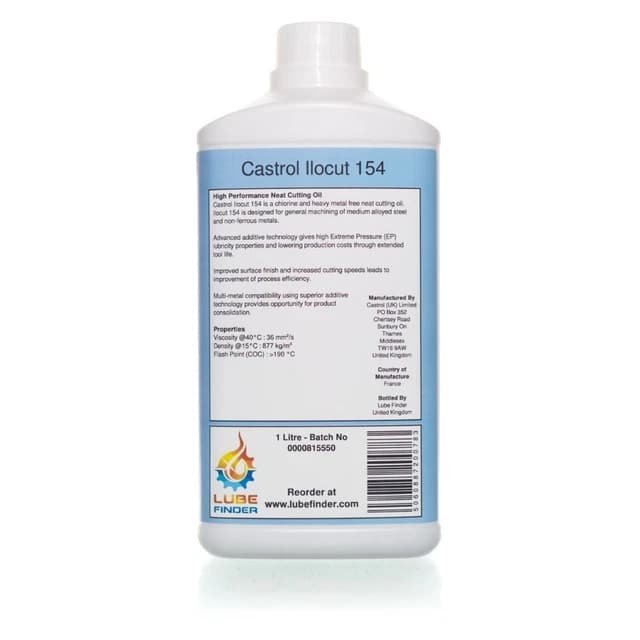 1L CASTROL ILOCUT 154 Neat Cutting Oil £19.28 - PicClick UK