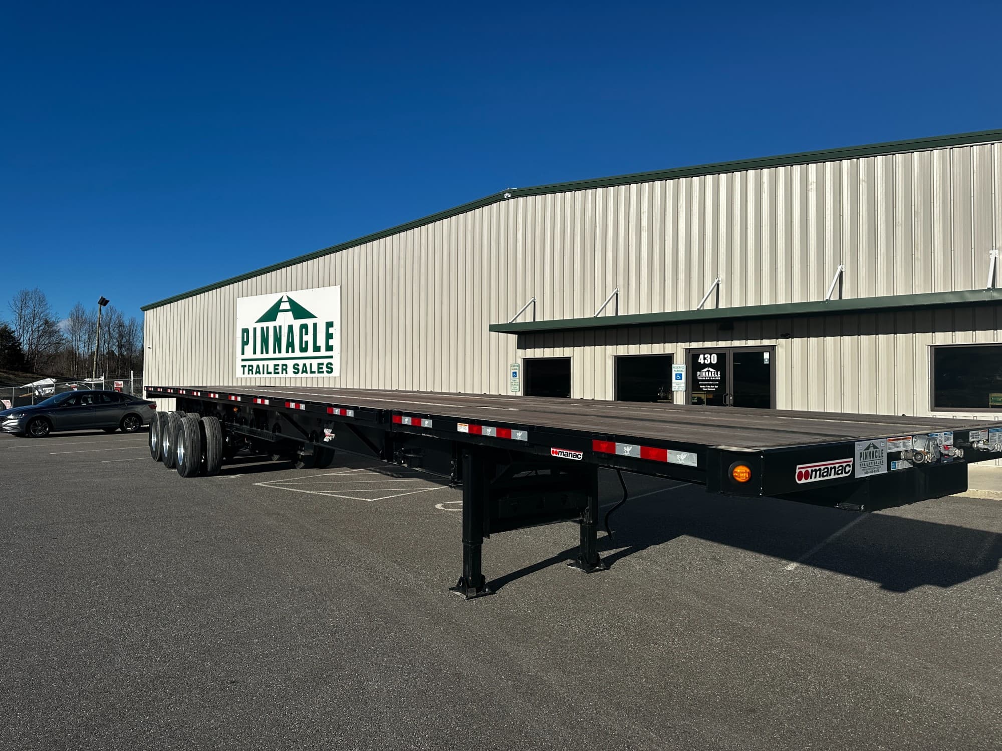 2020 Manac 53' Steel Flatbed w/ Conestoga - HD Trailers LLC