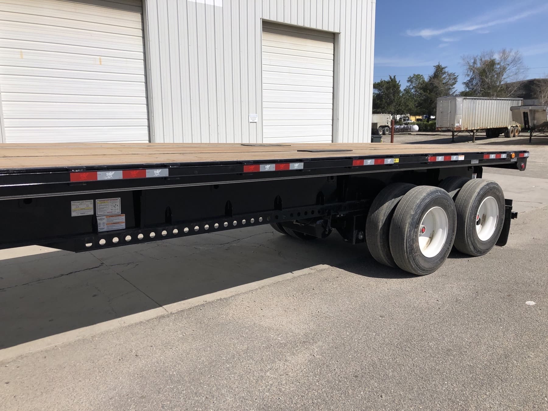 Manac 48 Steel Flatbed with Removable Stakes