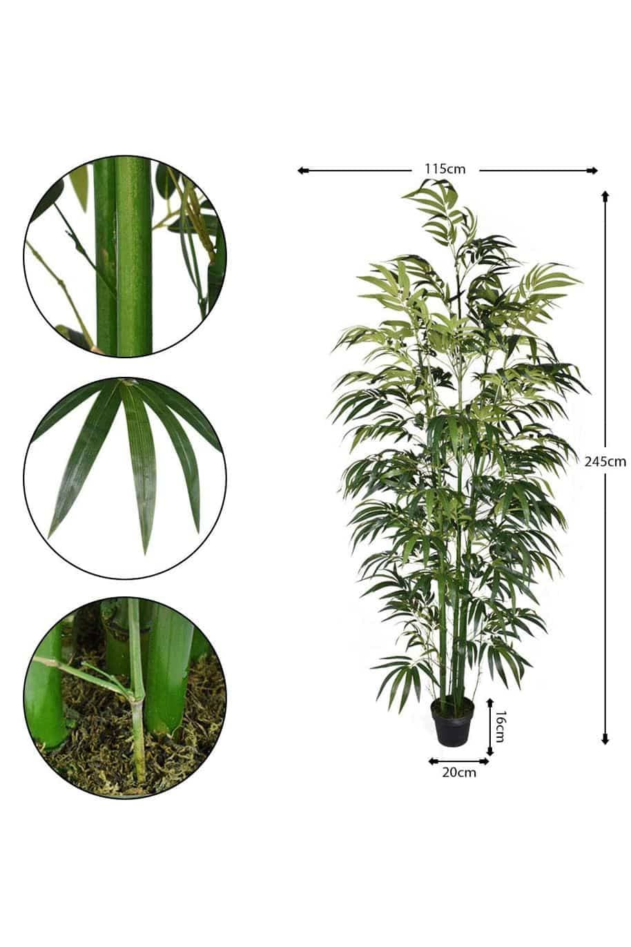 Green Bamboo Artificial - Artificial Plants | Plantshop.me