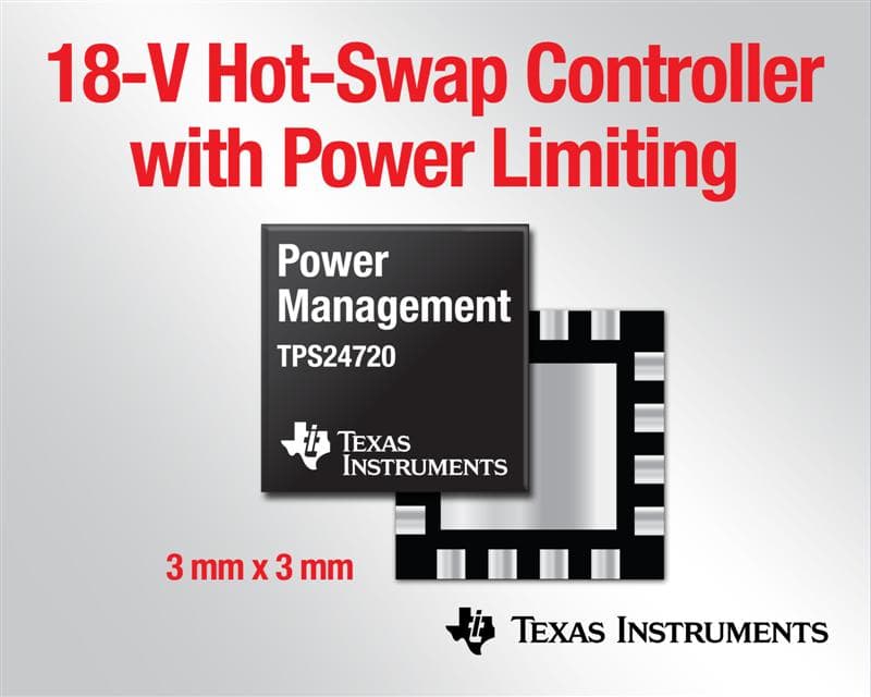Texas Instruments introduces 18-V hot-swap controller with high ...