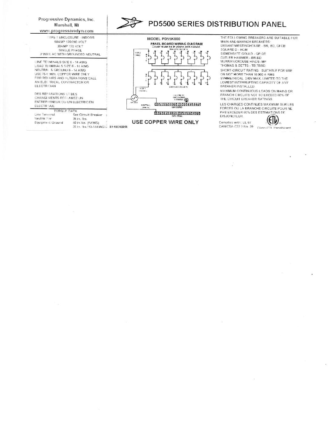 PD55K000 - Progressive Dynamics