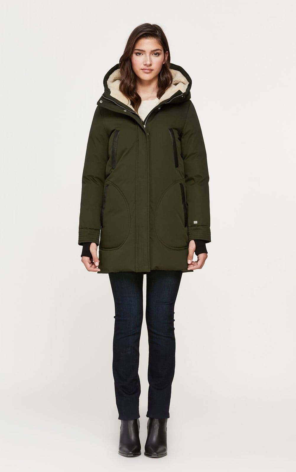 Soia & Kyo + Saundra Mid-Length Classic Down Coat