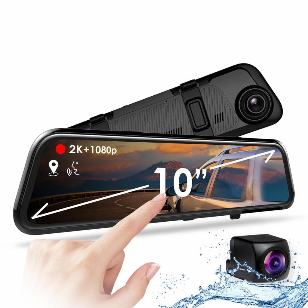 Rexing M1 Pro 2K Dual Mirror Dash Cam 1440p (Front) + 1080p (Rear ...