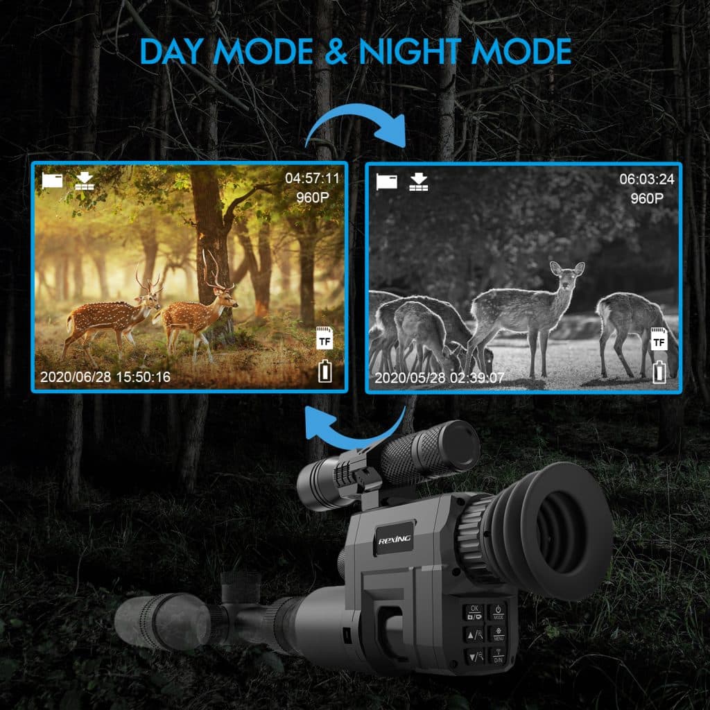 Rexing NVS1 Digital Infrared Night Vision Scope Camera HD Video ...