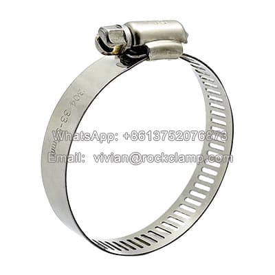 stainless steel worm gear clamps american hose clamp perforated hose clamp