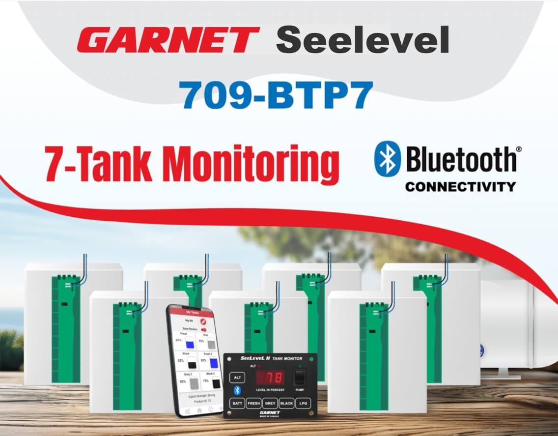 Garnet 709-BTP7 SeeLevel II RV Tank Monitoring System with Bluetooth