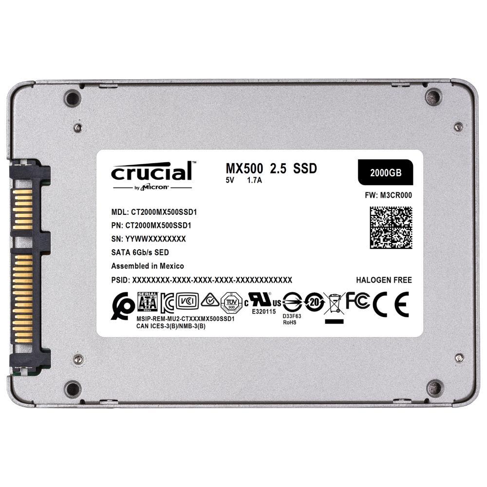 Crucial MX500 2TB 560MB/s SATA 2.5" SSD CT2000MX500SSD1 | shopping ...