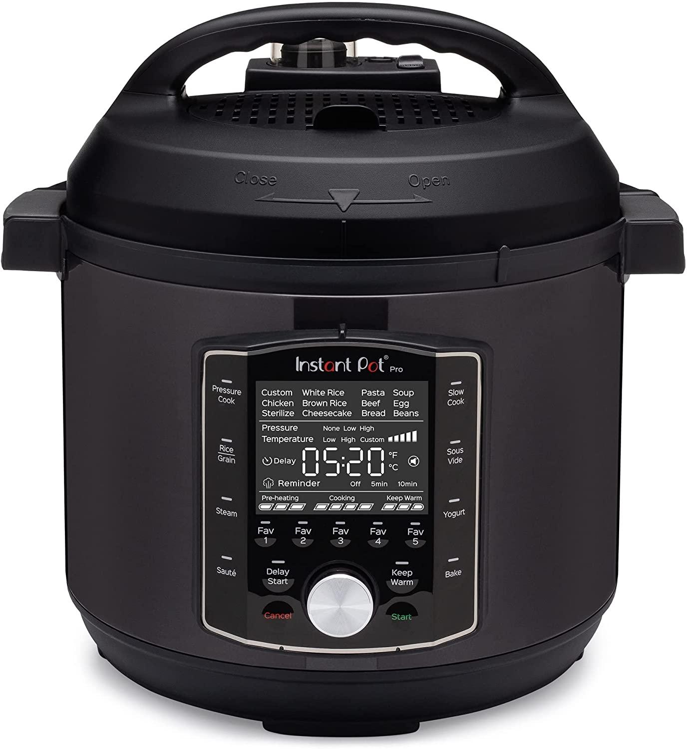 Instant Pot Pro 10-in-1 Pressure Cooker Slow Cooker Sterilizer ...