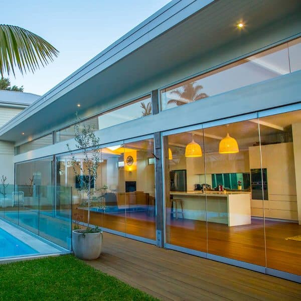 Solar Gard Ecolux 70 low-e window film applied to architectural glass