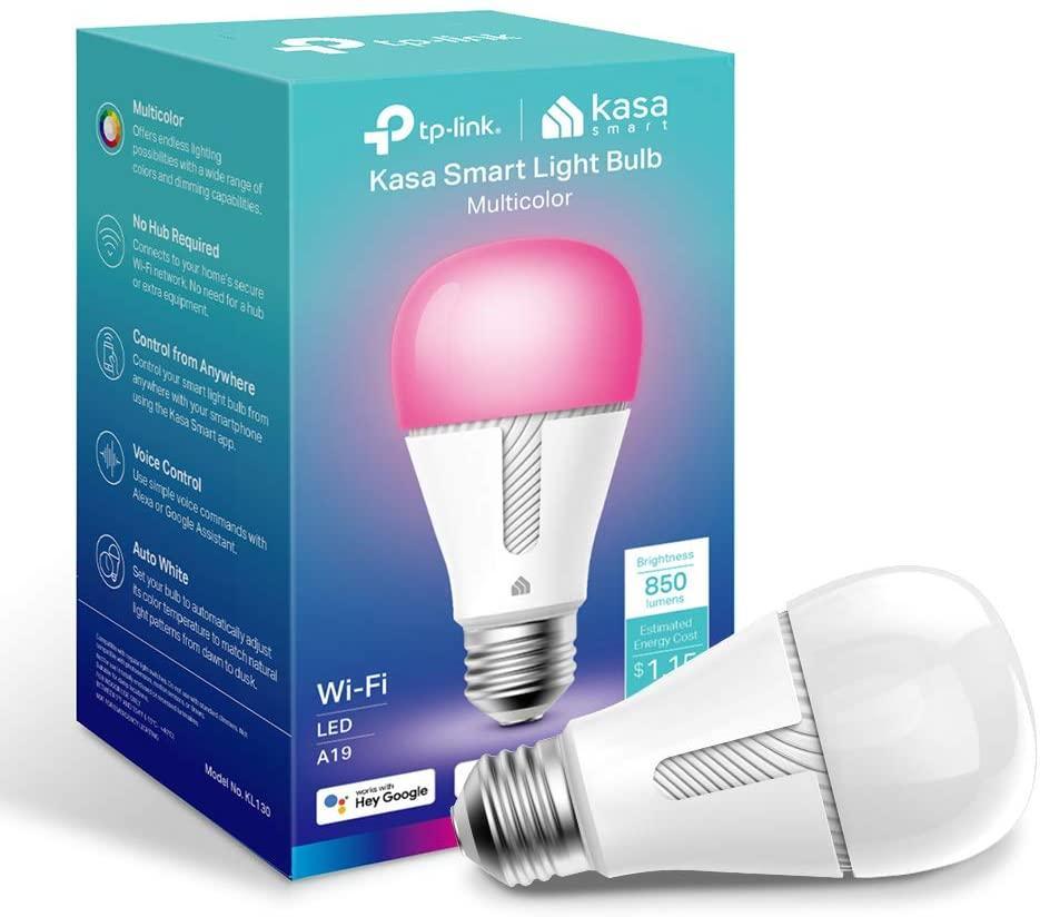 TP-Link Kasa KL130 Smart Wi-Fi LED Multicolor Light Bulb Deals