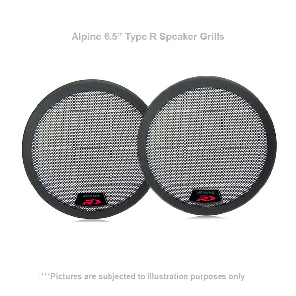 Alpine KTE-R65G 6.5" R-Series Speaker Grilles to suit Alpine R-S65 & R ...