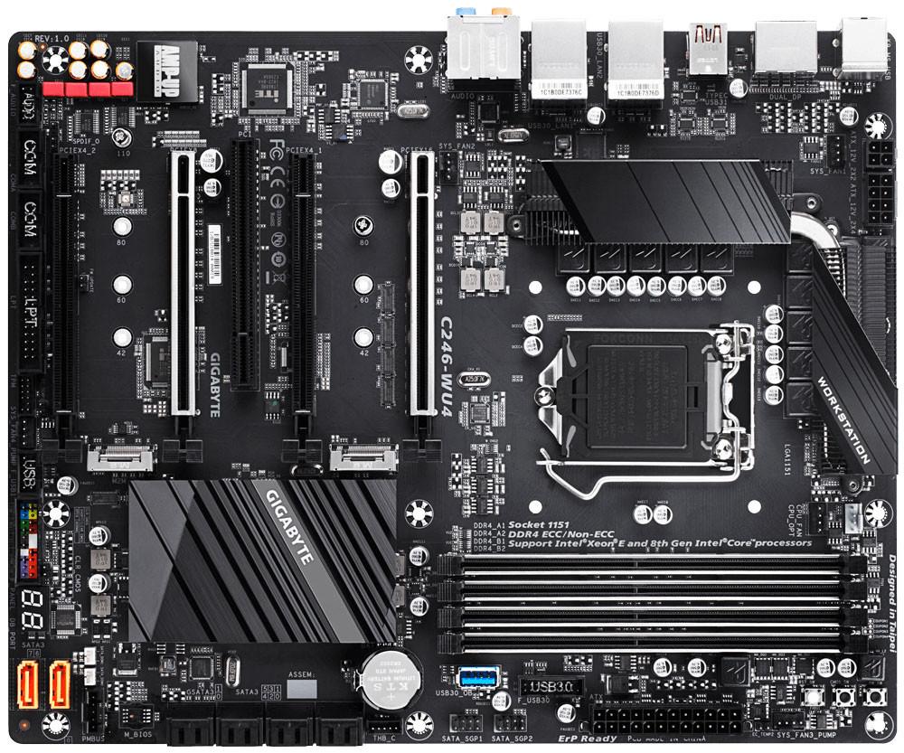 GIGABYTE Intros C246-WU4 Motherboard for Xeon E-Series and Core ...