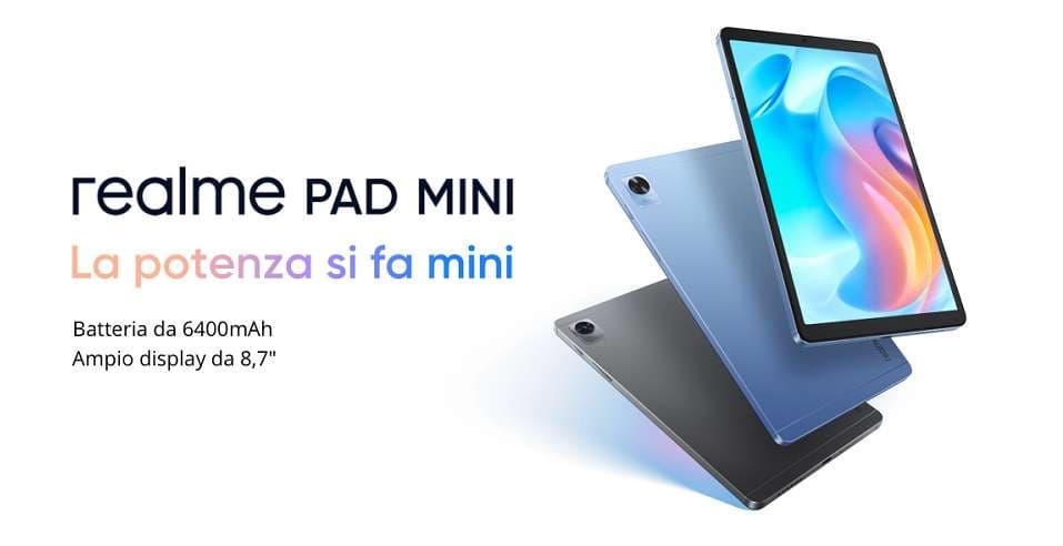 Realme Pad Mini: il tablet compatto è PROTAGONISTA su Amazon (da 139€)
