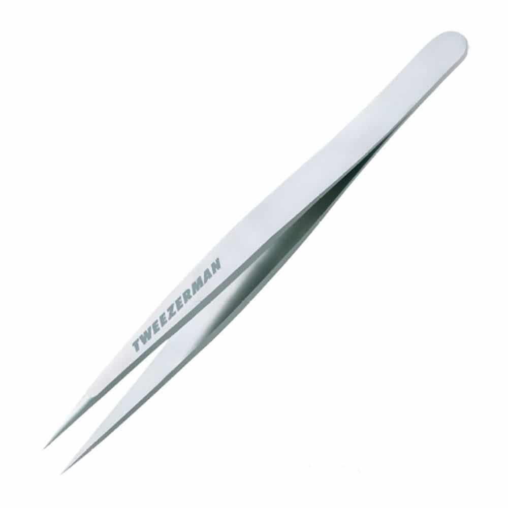 Tweezerman Deluxe Point Tweezer - Stainless Steele - The Beauty Lounge