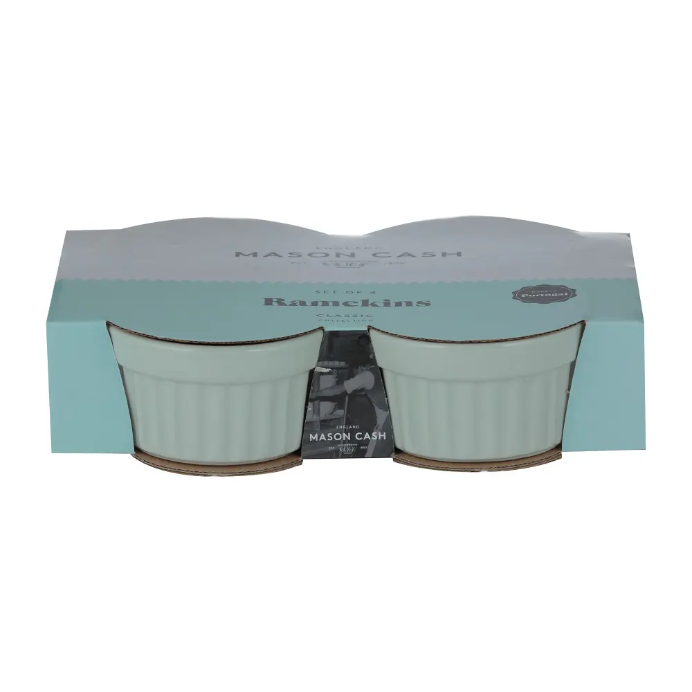 Ramekin Set: 4 x 9cm Mason Cash Ramekins, Light Green - The Big Kitchen ...