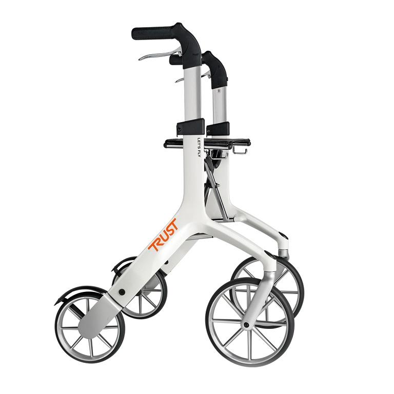 Stander Let’s Fly Rollator : solid aluminum frame wheeled walker