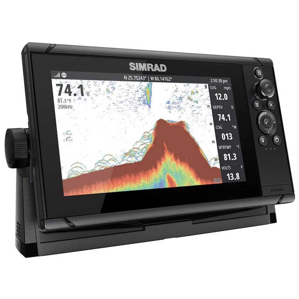 Simrad Cruise 9 fishfinder with transducer Black | Waveinn