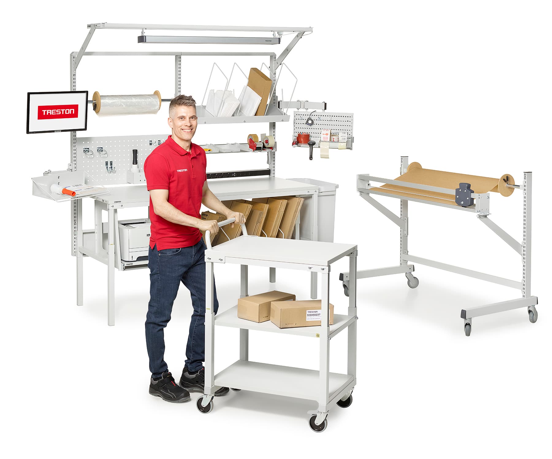Ergonomic Packing Benches & Workstations | Treston In-House Logistics ...