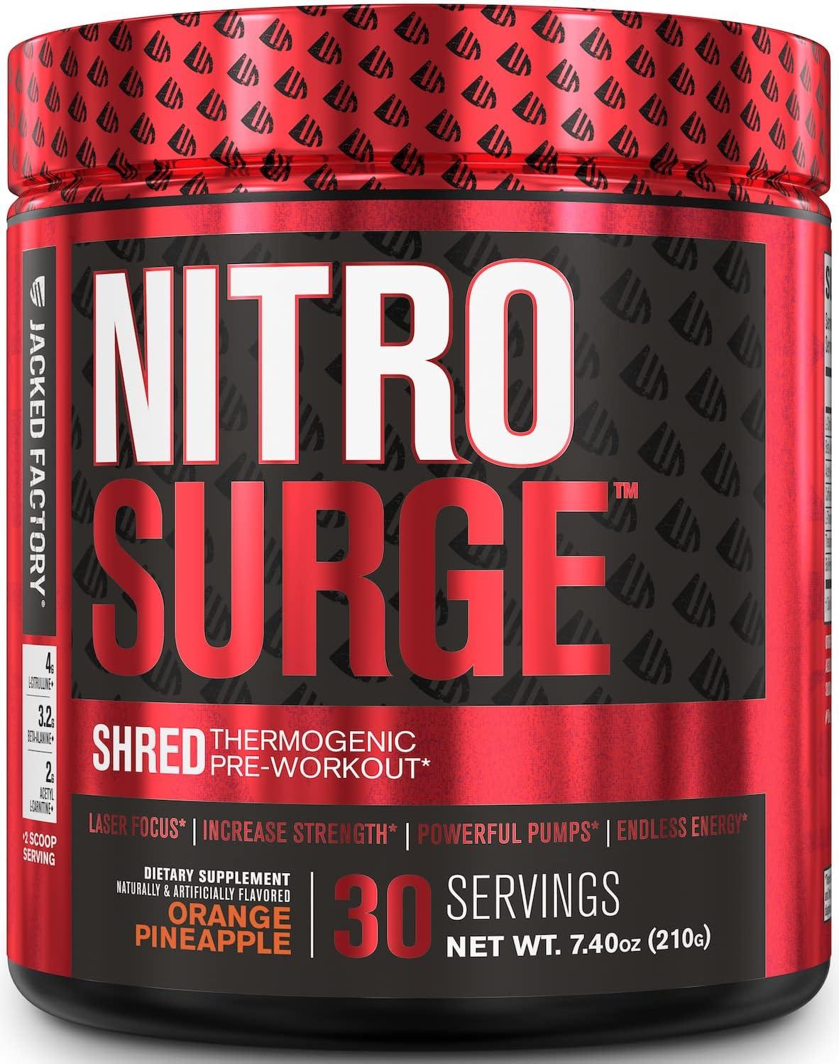 Jacked Factory NITROSURGE Shred Pre Workout | Ubuy South Africa