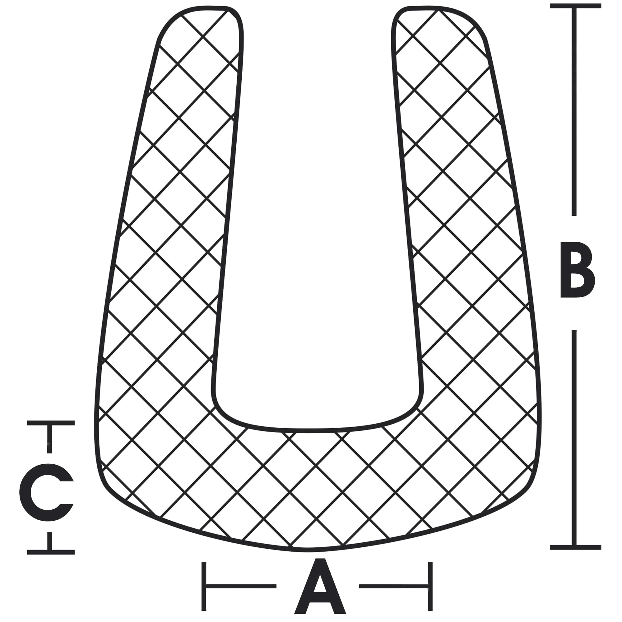U-Channel Foam Edge Protectors - 1.25 x 3.50" S-22506 - Uline