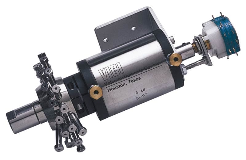 Valco pneumatic multiposition valve actuators