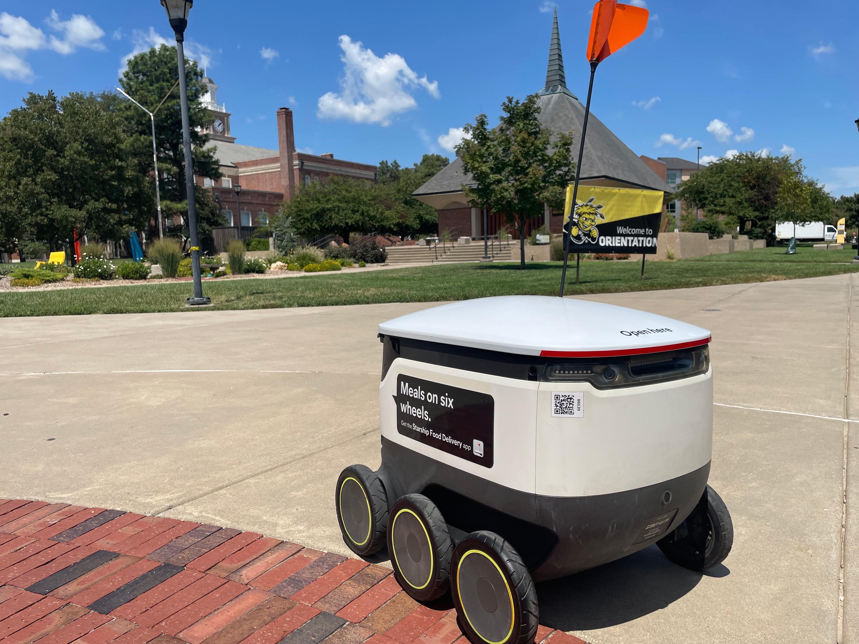 Robotic food delivery service starts at Wichita State | Wichita State News