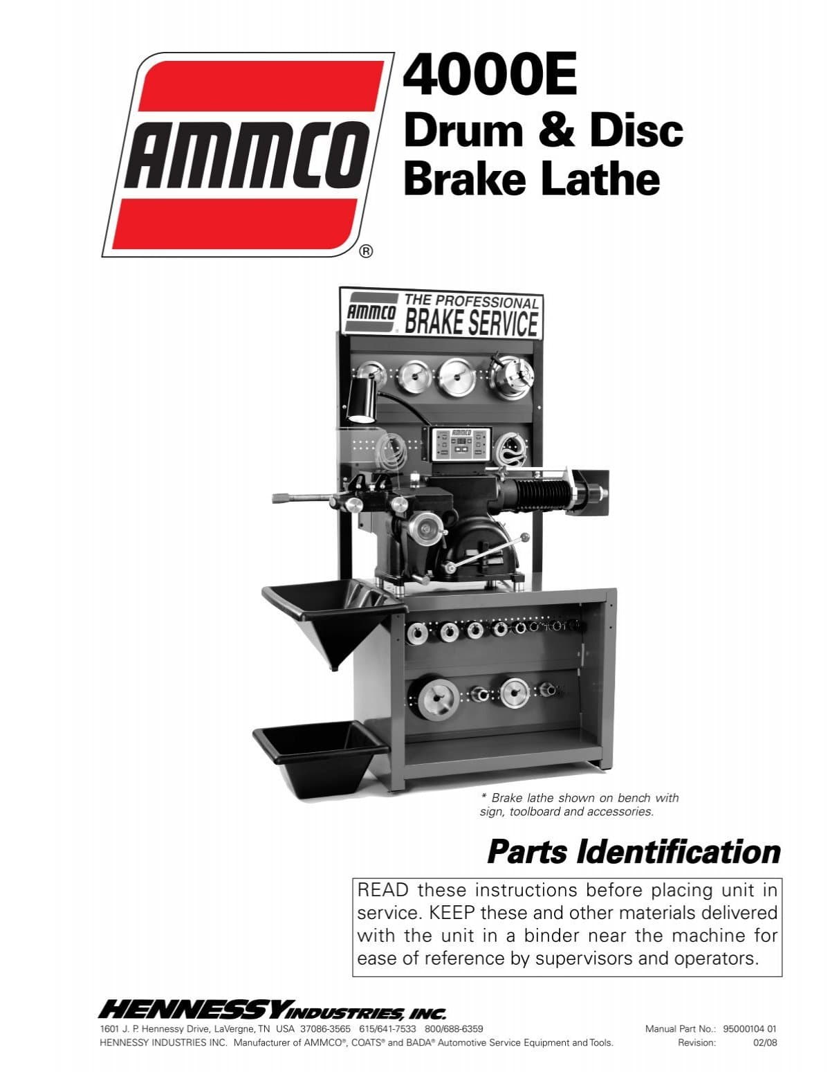 Ammco 4000-E Brake Lathe - NY Tech Supply