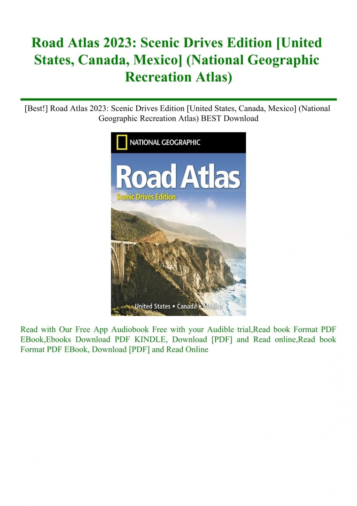 Canadian Geographic Road Atlas
